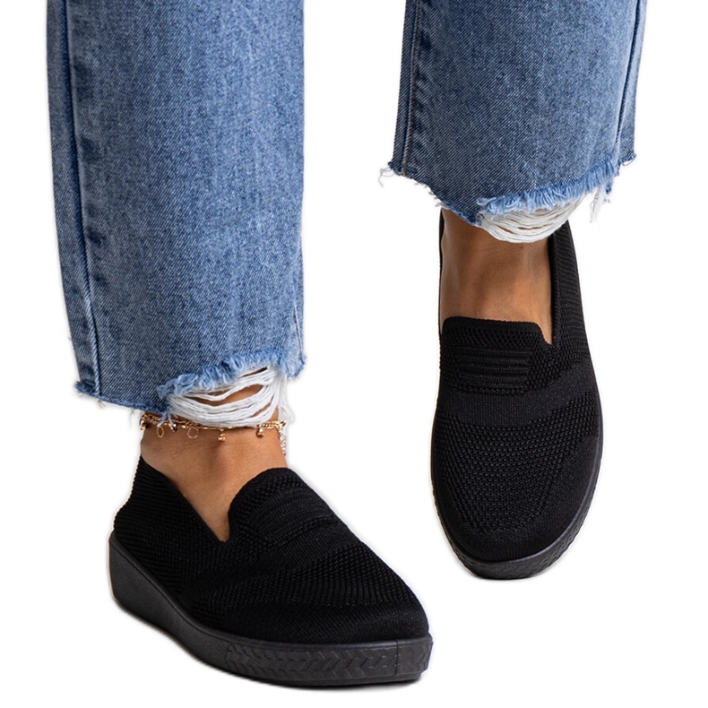 Mikaila svarta slip-on sneakers