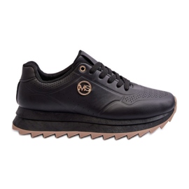 Platform Sneakers dam Svart Rottiana