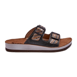 Bekväma damflip-flops med spännen Inblu CP000045 Svart