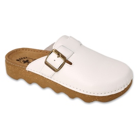 Dr.ORTO Befado damtofflor med läderbotten 179D004 vit