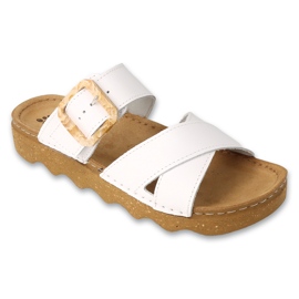 Dr.ORTO Befado damtofflor, läderbotten, 179D005, vit