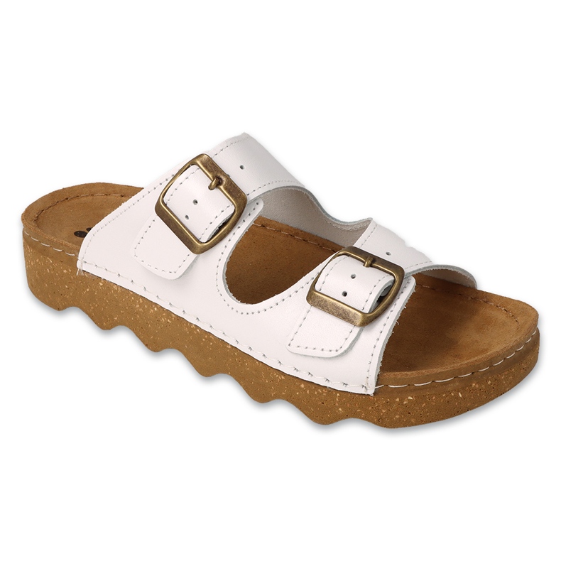 Dr.ORTO Befado damtofflor med läderbotten 179D003 vit