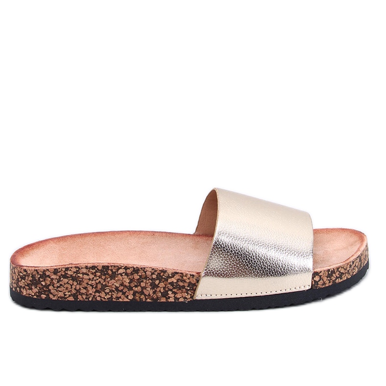 Freys Gold kork flip-flops gyllene