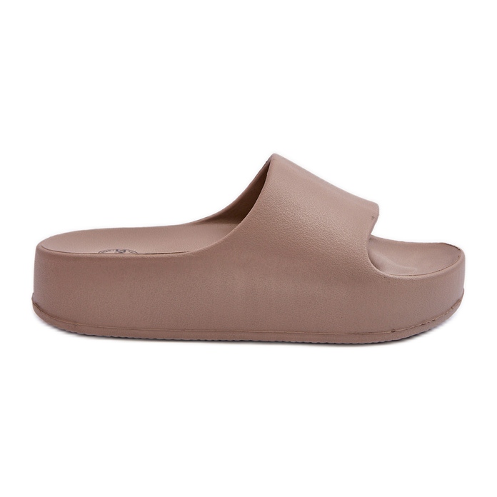 Kvinnors bruna Airaplea Foam Platform flip-flops beige