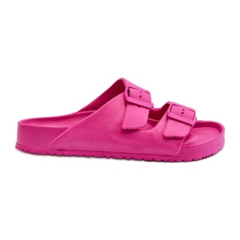 Damflipflops i skum med spännen Fuchsia Luciene rosa