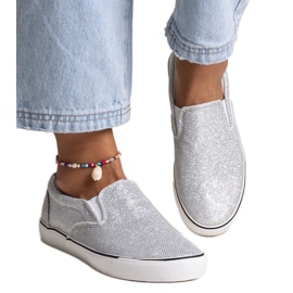 Silver glänsande Lublubah sneakers silver-