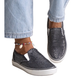 Svarta glänsande Lublubah sneakers