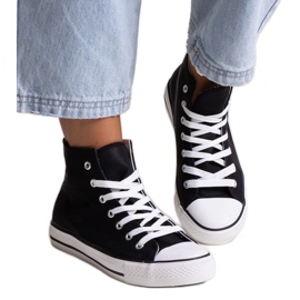 Efren svarta high-top sneakers