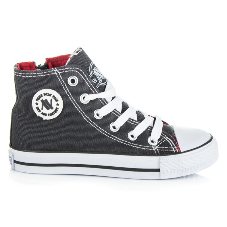 New Age Sneakers med dragkedja för barn grå