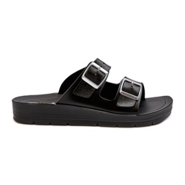 Bekväma flip-flops för kvinnor med spännen Inblu CP000034 Svart