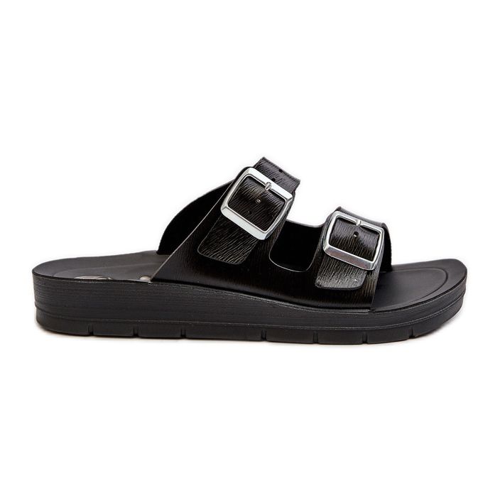 Bekväma flip-flops för kvinnor med spännen Inblu CP000034 Svart