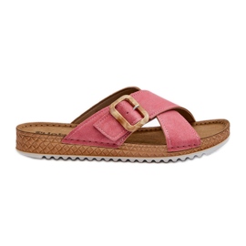 Bekväma damflip-flops med spänne Inblu VO000012 Rosa
