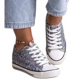 Svarta glänsande Jadwa high-top sneakers