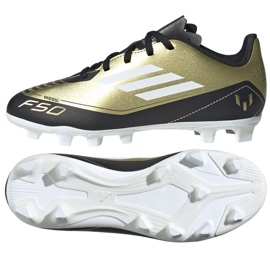 Adidas F50 Club Messi Jr FxG IG9319 skor gyllene