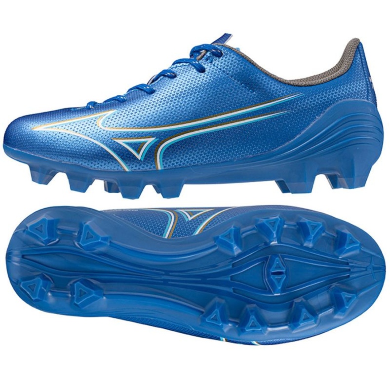 Mizuno Alfa Select Jr Fg skor P1GB246527 blå