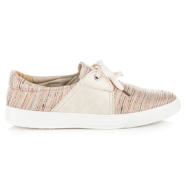 Kylie Sneakers med etniskt mönster brun