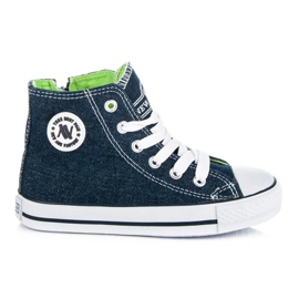 New Age Sneakers med dragkedja för barn blå