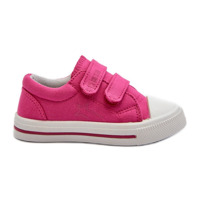 Sneakers med kardborreband för barn Big Star NN374113 Fuchsia rosa