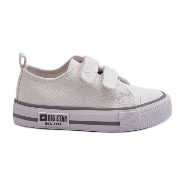 Sneakers med kardborre för barn Big Star LL374016 Vit