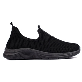 Svarta textilsneakers