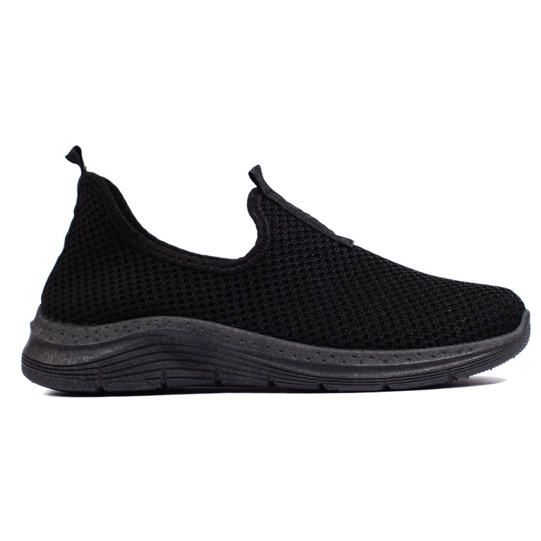 Svarta textilsneakers