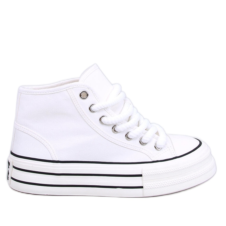 Puell White platåsneakers vit