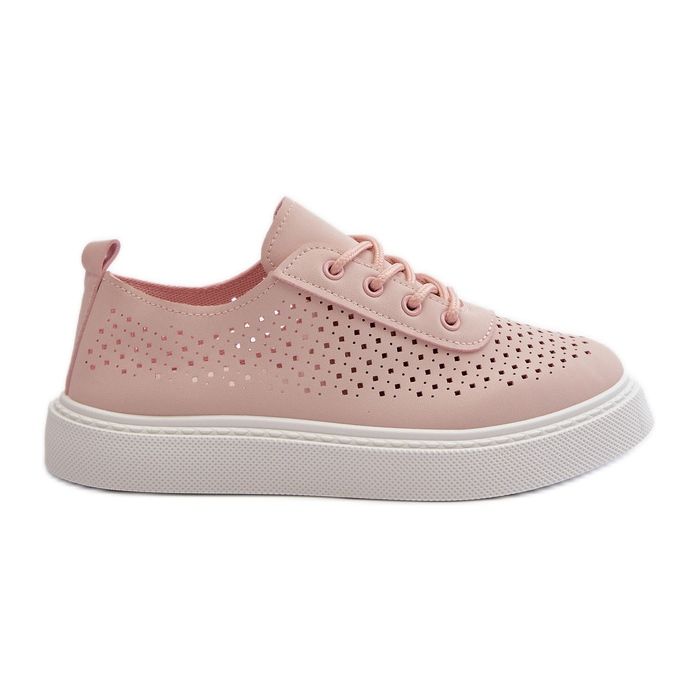 Genombrutna sneakers på plattformen, Rosa Tanvi