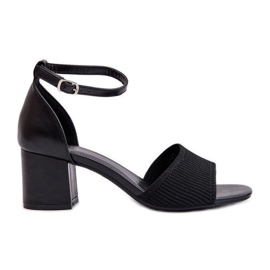 Damsandaler på hög klack Svart Desvia