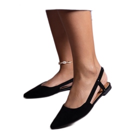 Svarta balettkläder med öppen klack från Fiorentino