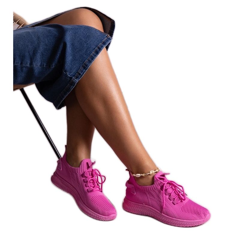 Mörkrosa Khitam-sportsneakers