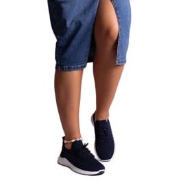 Marinblå Muaza sportsneakers