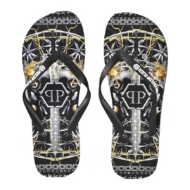 Philipp Plein M IMPS901 flipflops för män svart