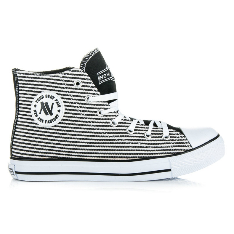 New Age High Sneakers vit svart