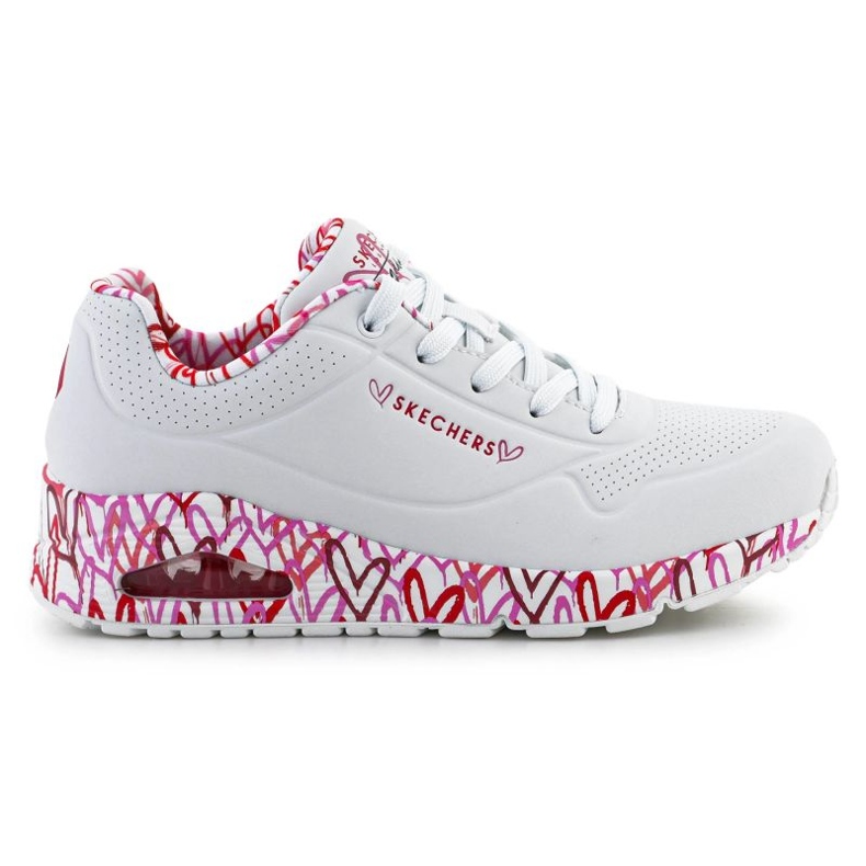 Skechers Uno-Loving Love 155506-WRPK skor vit