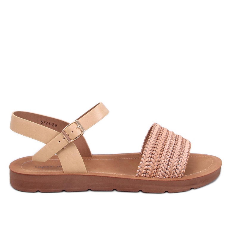 Salinon Beige sandaler i boho-stil