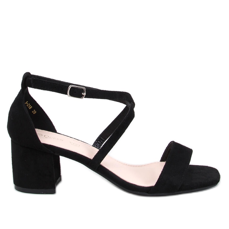 Derich Black lågklackade sandaler svart