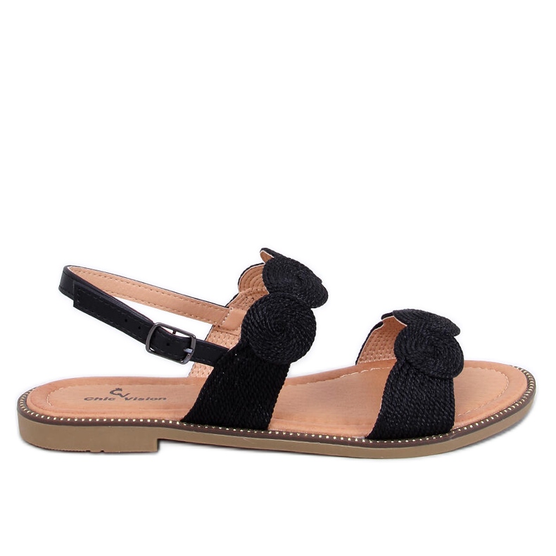 Raulet Svarta damsandaler