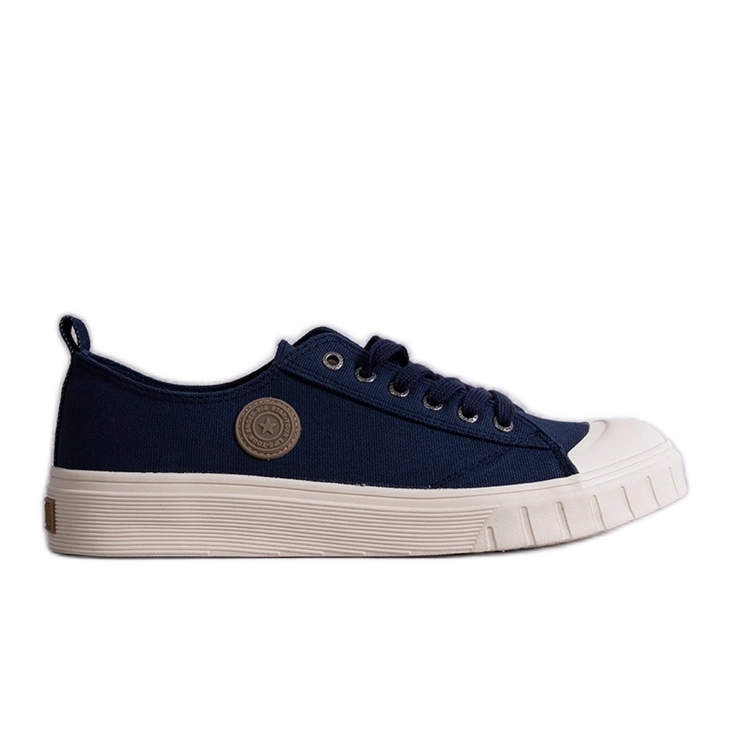 Marinblå sneakers Big Star LL174018 403