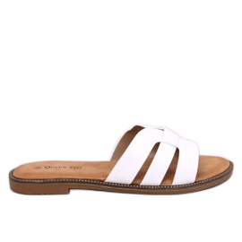 Charnes White flipflops för kvinnor vit