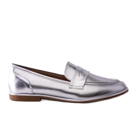 Palinka silver metallic mockasiner