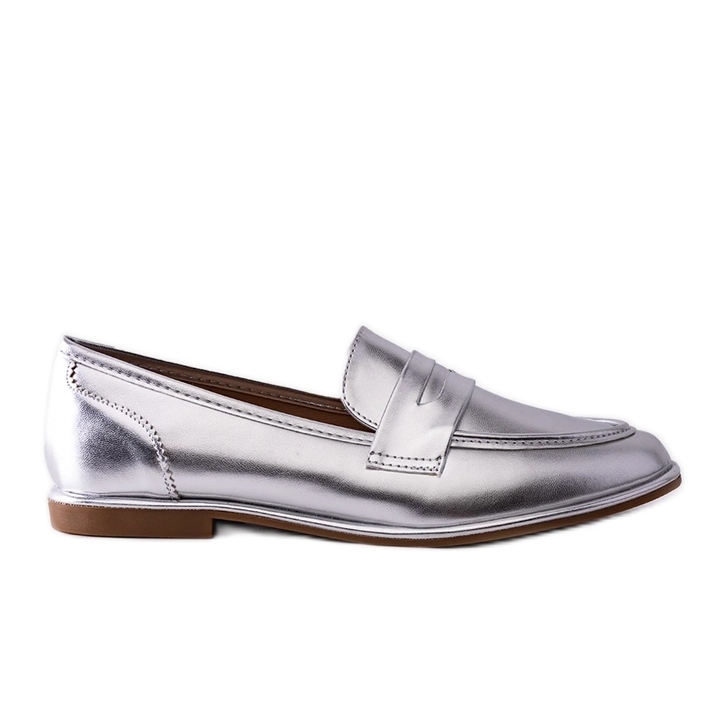 Palinka silver metallic mockasiner silver-
