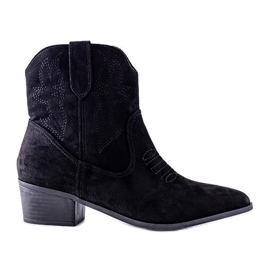 Svarta Anesa högklackade stövletter