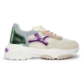 Seastar Flerfärgade damsneakers beige