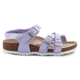 Birkenstock Kumba Shiny Lizard sandaler 1026907 purpur