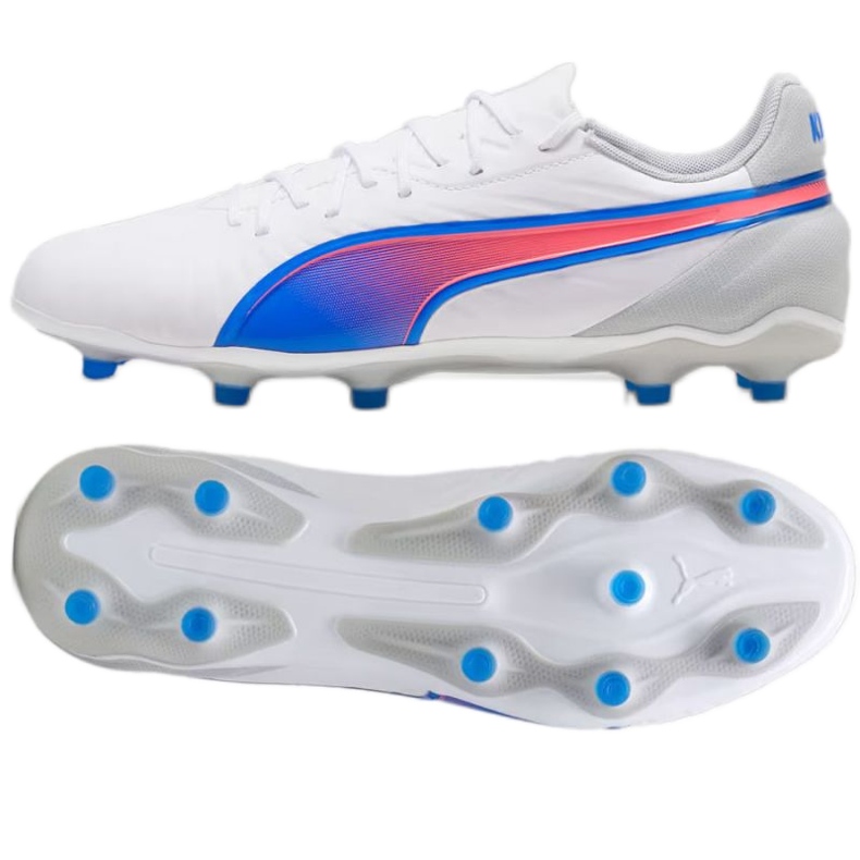 Puma King Match FG/AG skor 107863 02 vit