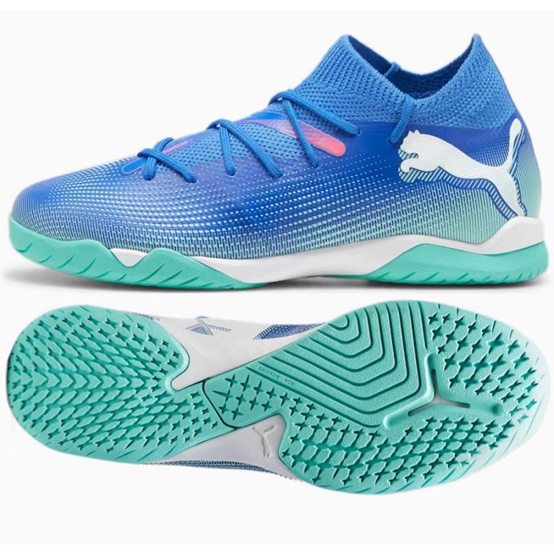 Puma Ultra 7 Match Jr IT+ Mid-skor 107947 01 blå