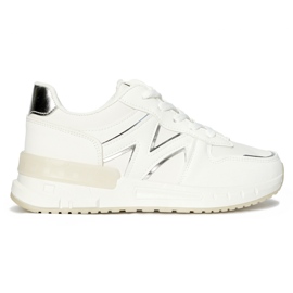 Vita bekväma damsneakers