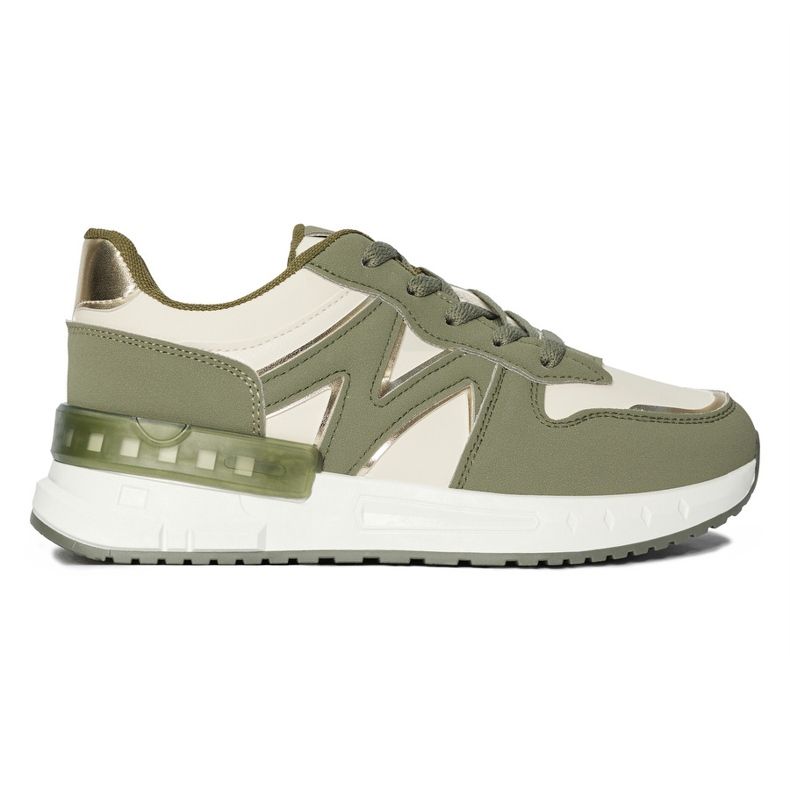 Gröna bekväma damsneakers