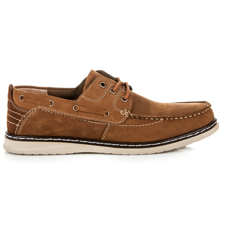 New Age Loafers med snörning brun