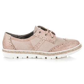 Kylie skor med snörning rosa